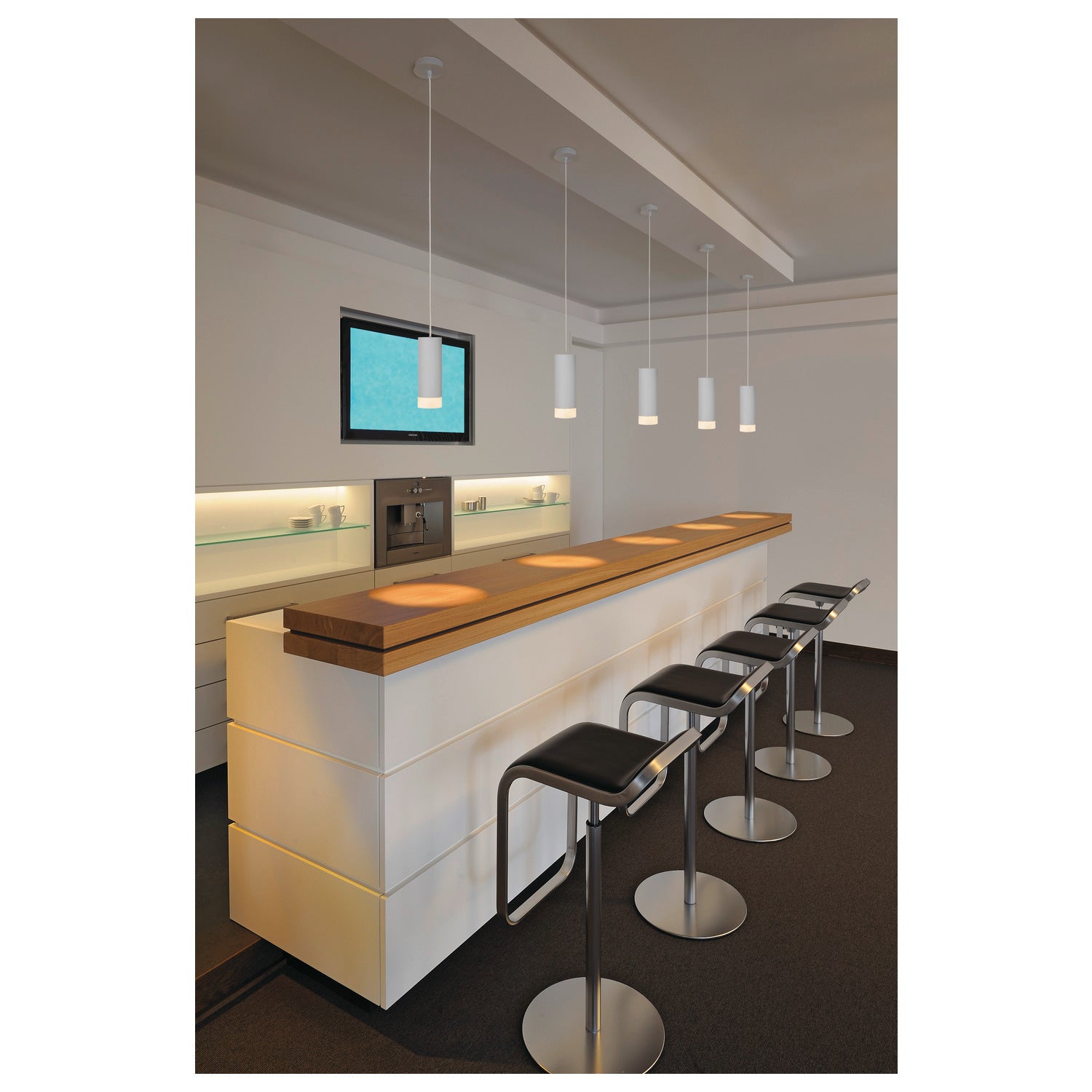 ASTINA QPAR51, luminária pendente Indoor, branco