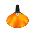 PHELIA 275 E27, luminária suspensa interior, preto/dourado