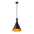 PHELIA 30 E27, luminária pendente Indoor, preto/dourado
