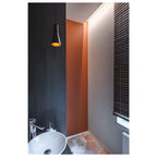 PHELIA 130 E27, luminária pendente Indoor, preto/dourado