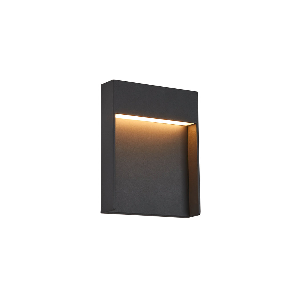 FLATT, luminária de montagem à superfície na parede LED Outdoor, 3000/4000 K, IP65, antracite