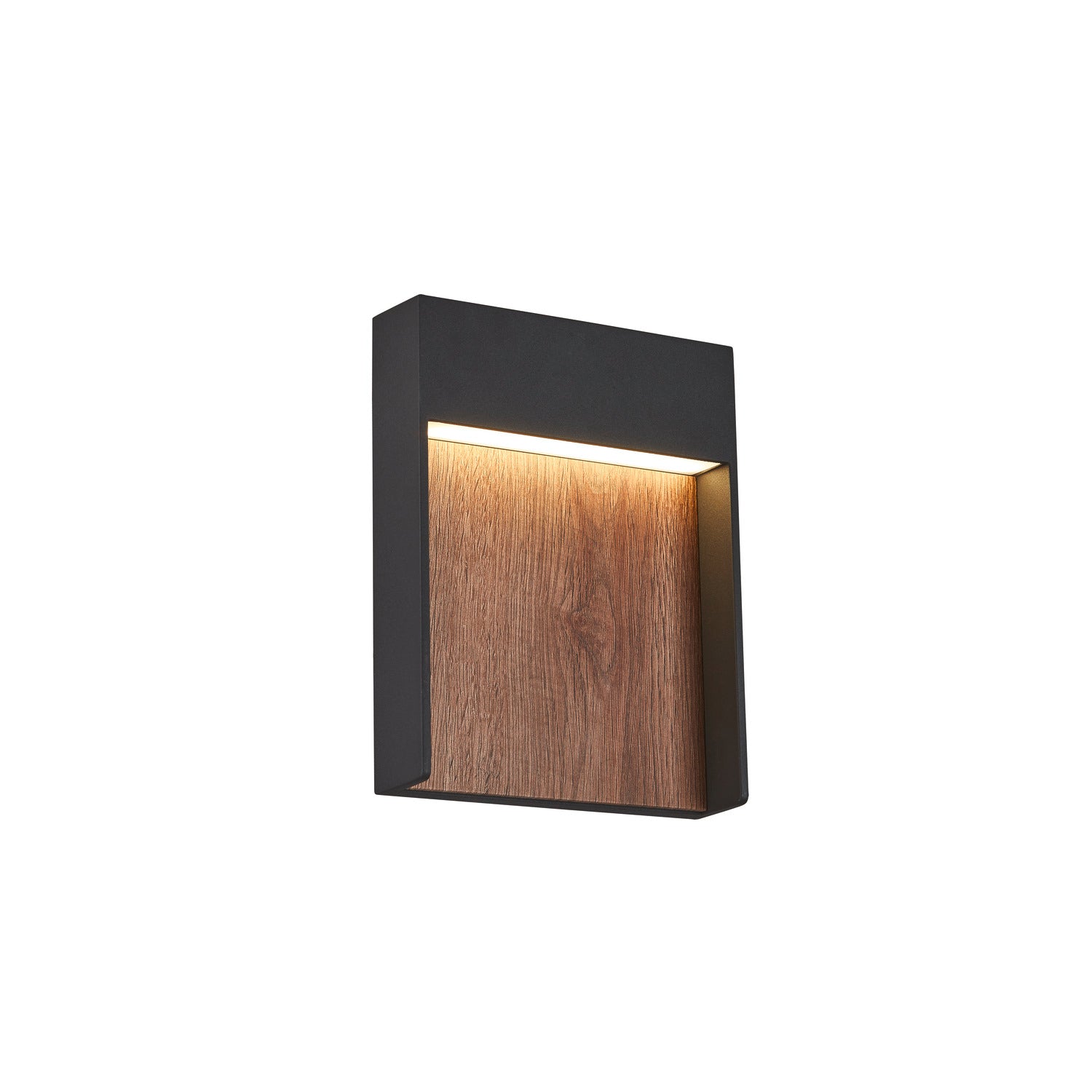 FLATT, luminária de montagem à superfície na parede LED Outdoor, 3000/4000 K, IP65, antracite/castanho