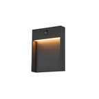 FLATT SENSOR, luminária de montagem à superfície na parede LED Outdoor, 3000/4000 K, IP54, antracite