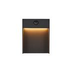 FLATT SENSOR, luminária de montagem à superfície na parede LED Outdoor, 3000/4000 K, IP54, antracite