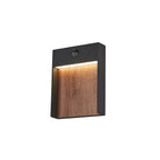 FLATT SENSOR, luminária saliente para a parede LED exterior, 3000/4000 K, IP54, antracite/castanho