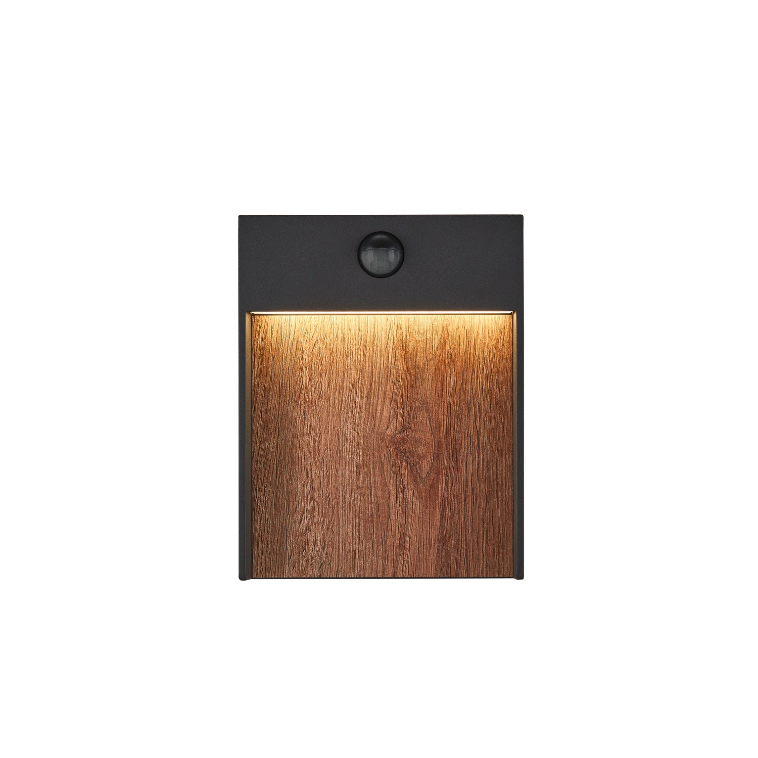 FLATT SENSOR, luminária saliente para a parede LED exterior, 3000/4000 K, IP54, antracite/castanho