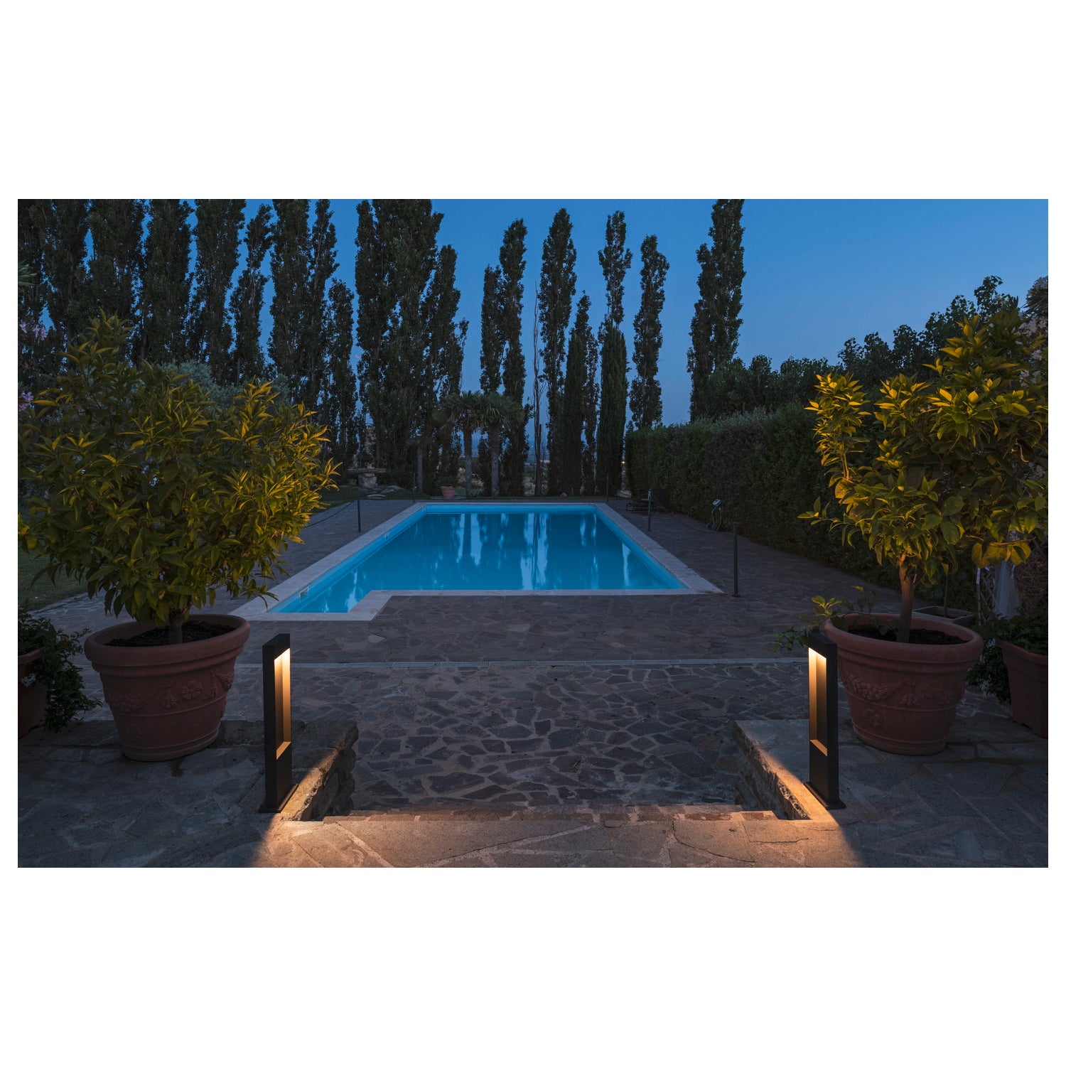 FLATT POLE 65, luminária de apoio LED Outdoor, 3000/4000 K, IP65, antracite