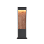 FLATT POLE 65, luminária de pé LED exterior, 3000/4000 K, IP65, antracite/castanho