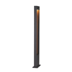 FLATT POLE 100, luminária de pé LED exterior, 3000/4000 K, IP65, antracite/castanho