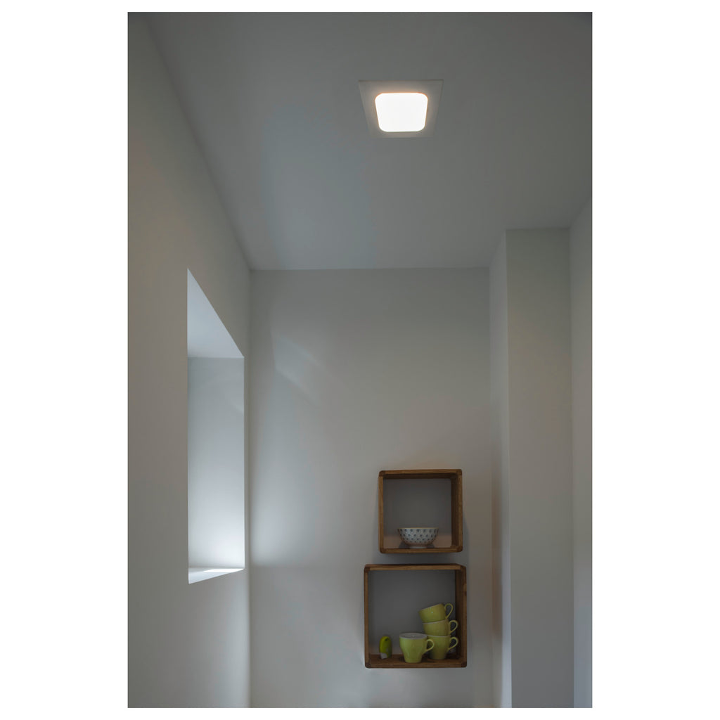 SENSER 12, luminária de mntagem de embutir de teto LED Indoor angular branco 3000 K