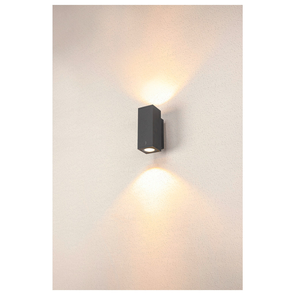 ENOLA SQUARE UP/DOWN S, Luminária de montagem à superfície na parede LED Outdoor antracite