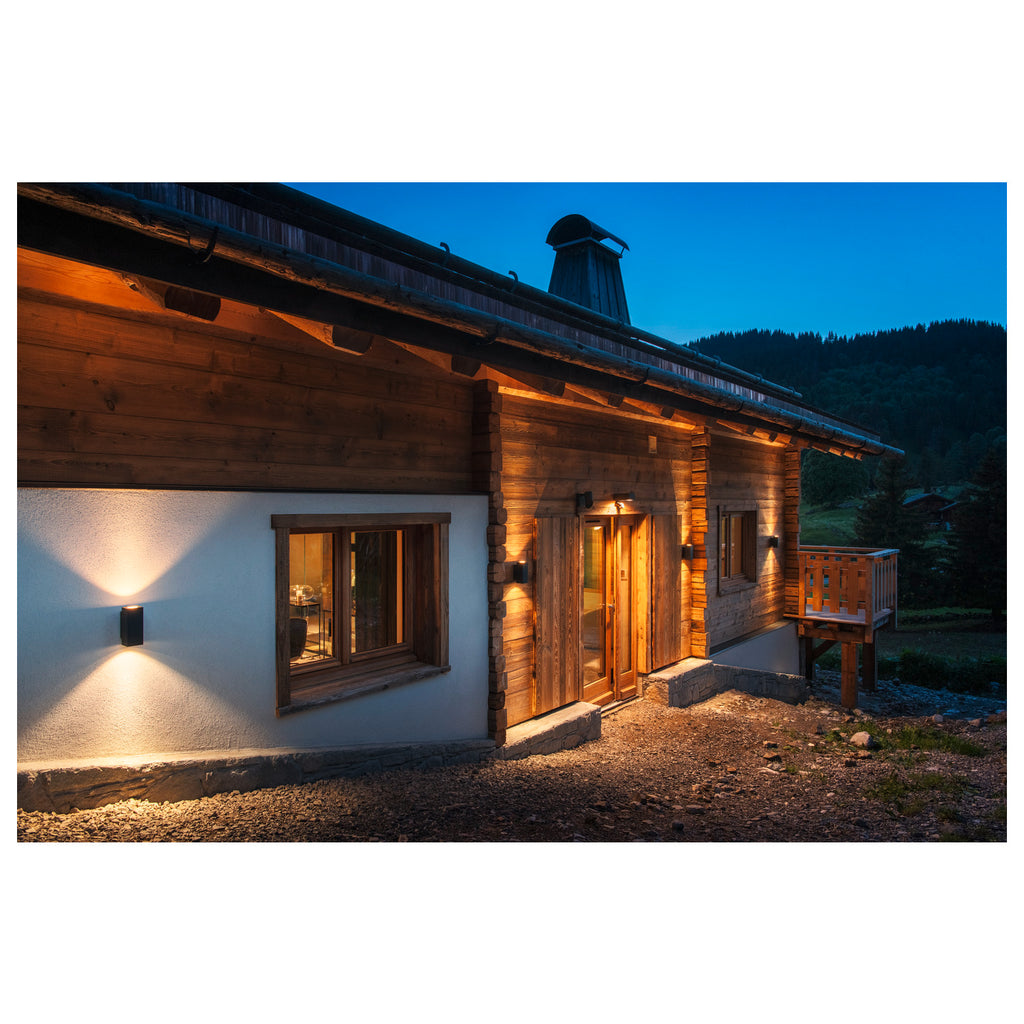 ESKINA FRAME WL, Luminária de parede saliente LED para exterior duplo, antracite, interruptor CCT 3000/4000 K