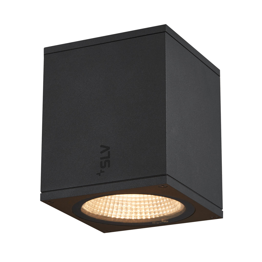 ENOLA SQUARE M, luminária saliente para teto LED de exterior antracite