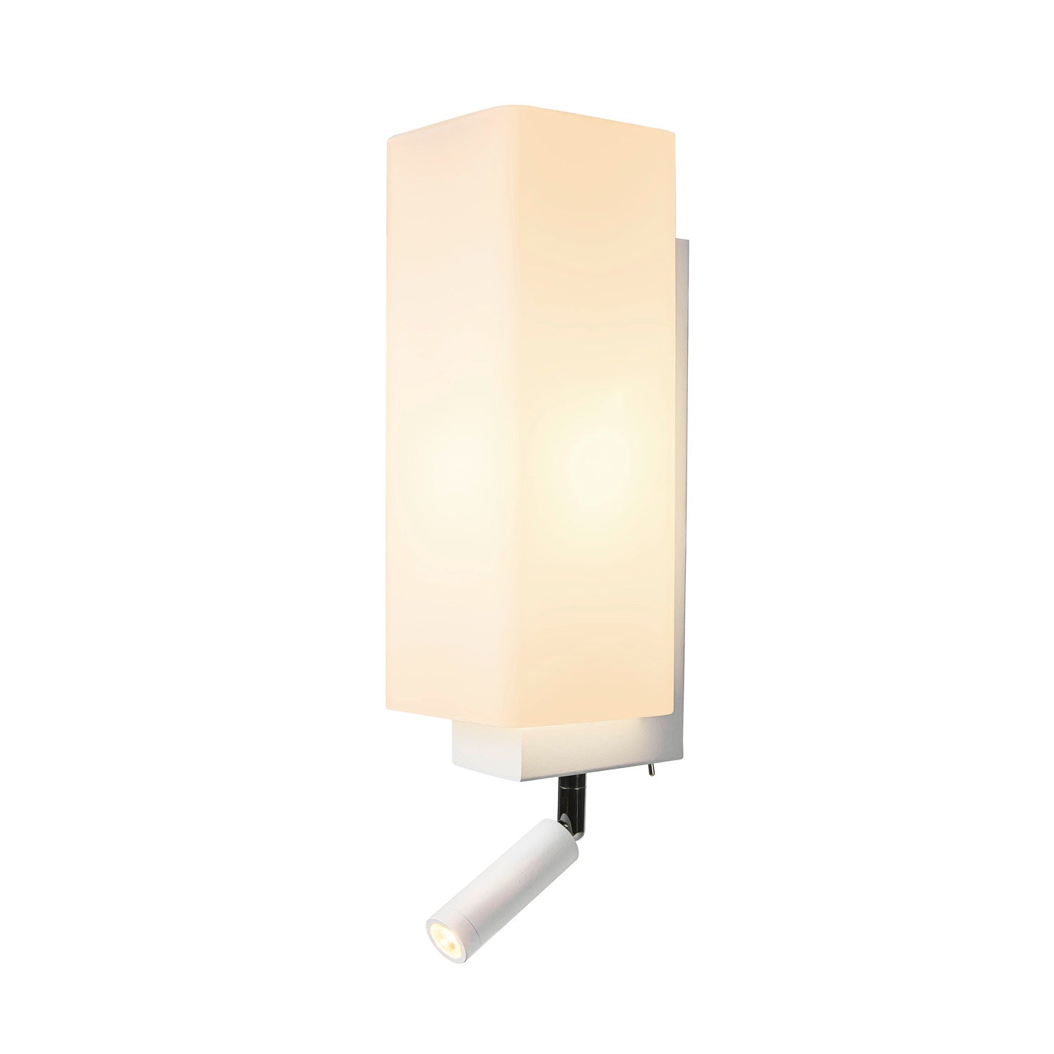 QUADRASS SPOT, Luminária de montagem à superfície na parede Indoor com Spot LED e casquilho E27, branco