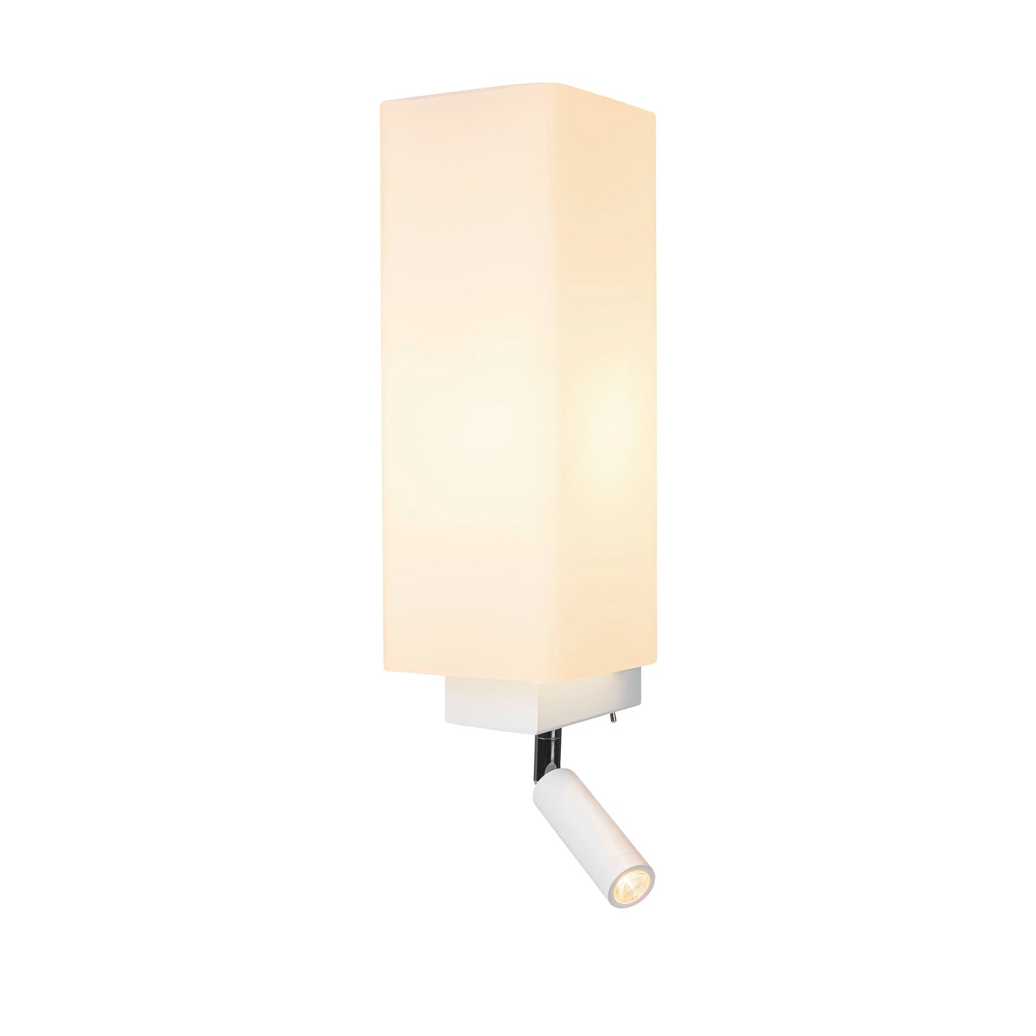 QUADRASS SPOT, Luminária de montagem à superfície na parede Indoor com Spot LED e casquilho E27, branco
