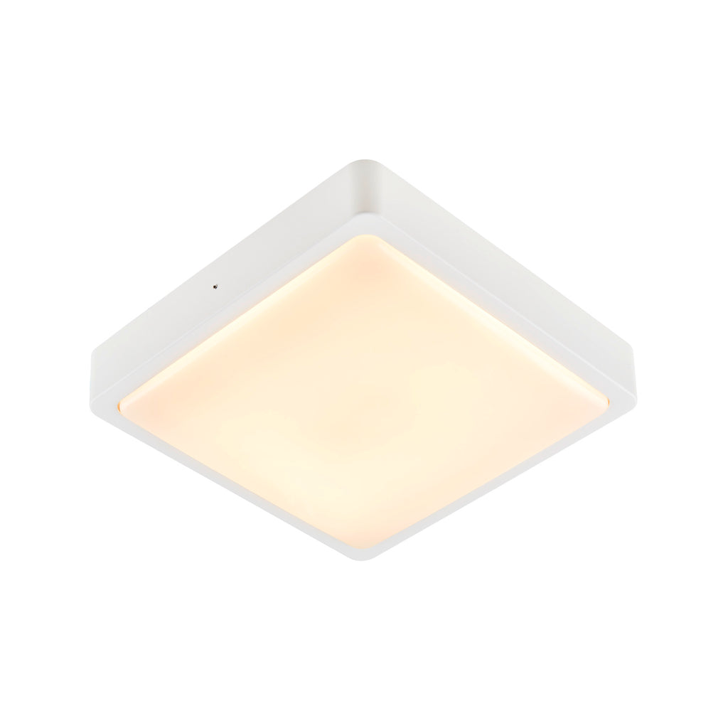 AINOS SQUARE, Outdoor LED luminária para parede e teto, branco comutador CCT 3000/4000 K