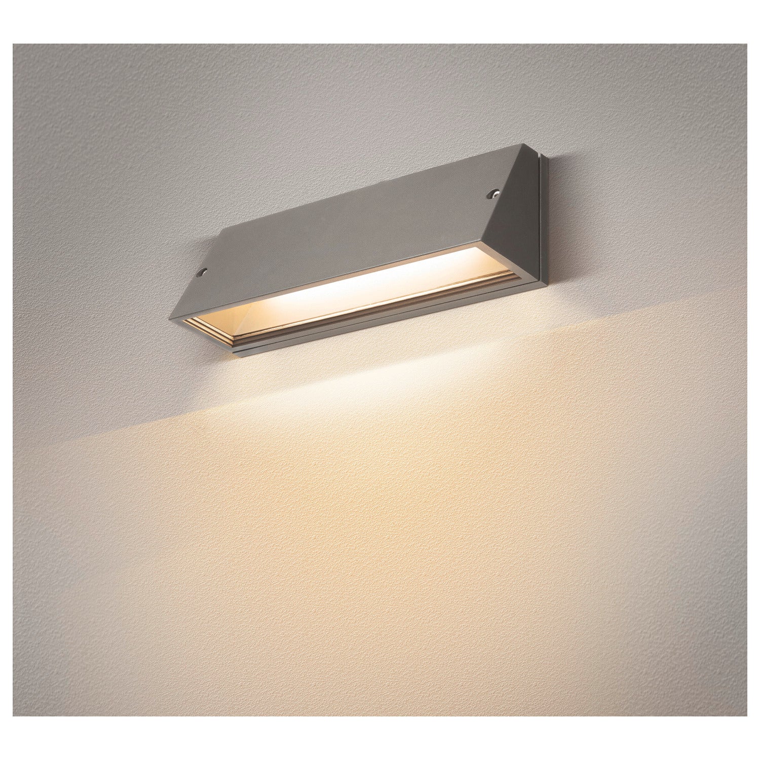 PEMA® WL, Outdoor LED Luminária de montagem de superfície na parede cinzento CCT switch 3000/4000 K