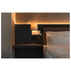SOMNILA FLEX, Luminária de montagem de superfície na parede LED Indoor 3000 K versão branco à esquerda, incluindo ligação USB