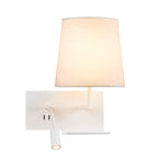 SOMNILA FLEX, Luminária de montagem de superfície na parede LED Indoor 3000 K versão branco à direita, incluindo ligação USB
