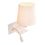 SOMNILA FLEX, Luminária de montagem de superfície na parede LED Indoor 3000 K versão branco à direita, incluindo ligação USB