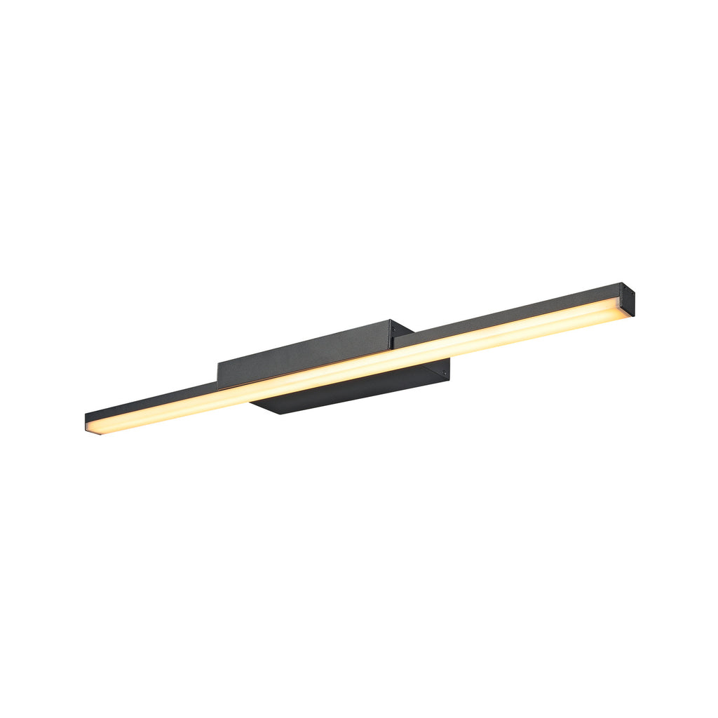 GLENOS II - GLENOS® 60, lâmp. espelho LED int. preto c/ interrup. CCT 3000/4000 K
