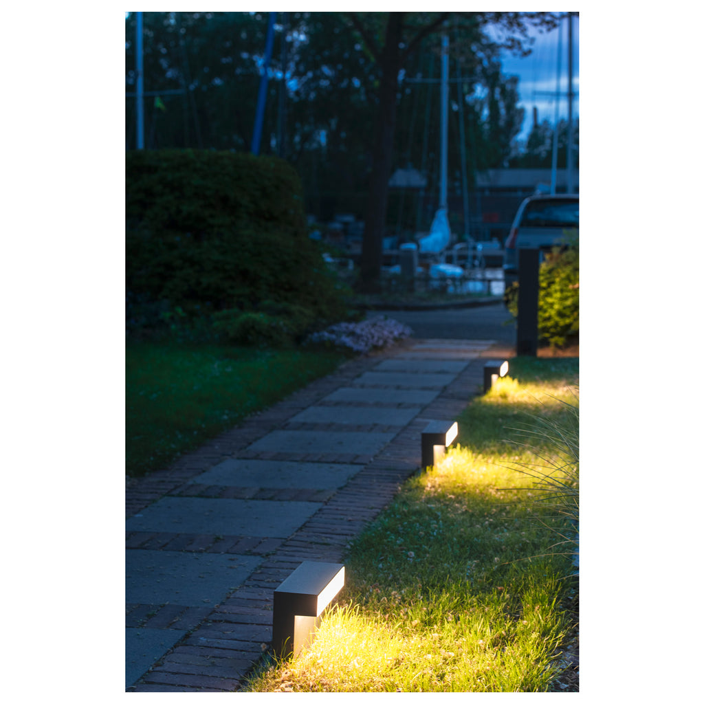 L-LINE OUT 30 FL, Luminária de pé LED para exterior, antracite, interruptor CCT 3000/4000 K