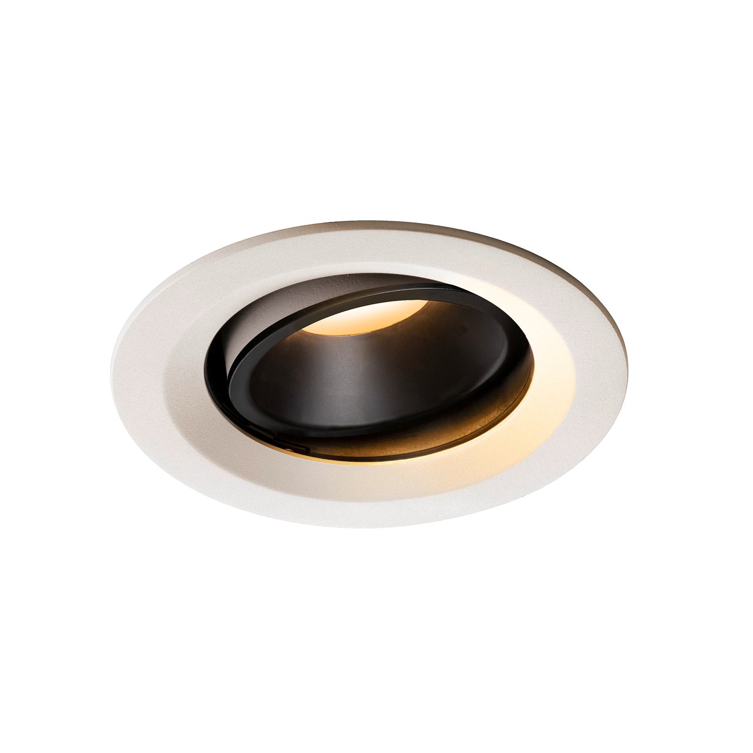 NUMINOS® MOVE DL M, Luz embutida para teto LED para interior branco/ preto 2700 K rotativa e giratória a 20°