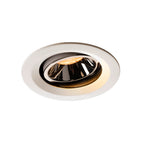 NUMINOS® MOVE DL M, Luz embutida para teto LED para interior branco/cromado 2700 K rotativa e giratória a 20°