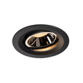 NUMINOS® MOVE DL M, Luz embutida para teto LED para interior preto/cromado 3000 K rotativa e giratória a 20°