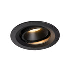 NUMINOS® MOVE DL M, Luz embutida para teto LED para interior preto/preto 3000 K rotativa e giratória a 55°