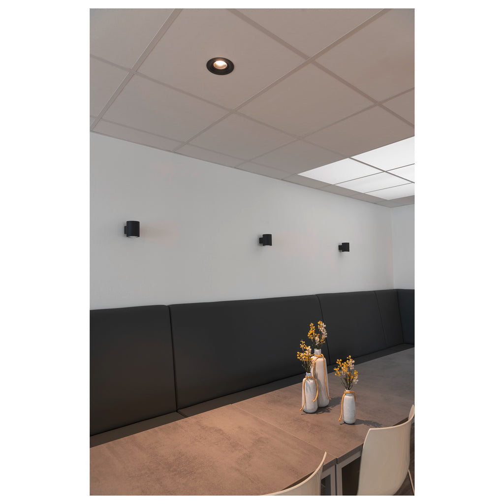 NUMINOS® MOVE DL M, Luz embutida para teto LED para interior preto/preto 3000 K rotativa e giratória a 55°