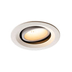 NUMINOS® MOVE DL M, Luz embutida para teto LED para interior branco/branco 3000 K rotativa e giratória a 40°