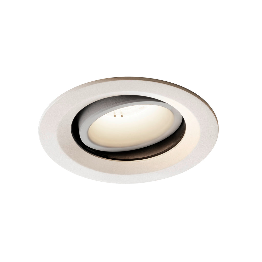 NUMINOS® MOVE DL M, Luz embutida para teto LED para interior branco/branco 4000 K rotativa e giratória a 40°