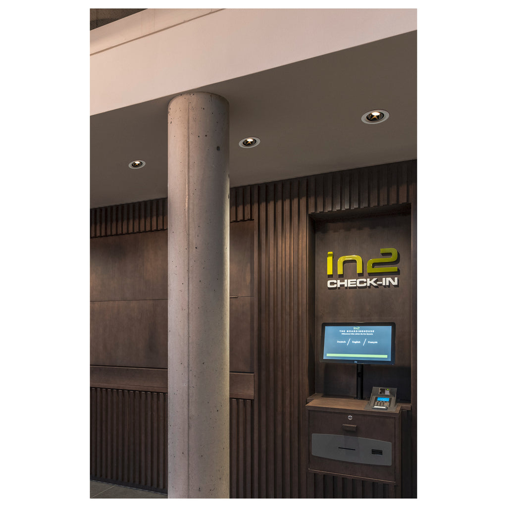 NUMINOS® MOVE DL M, Luz embutida para teto LED para interior branco/cromado 4000 K rotativa e giratória a 40°