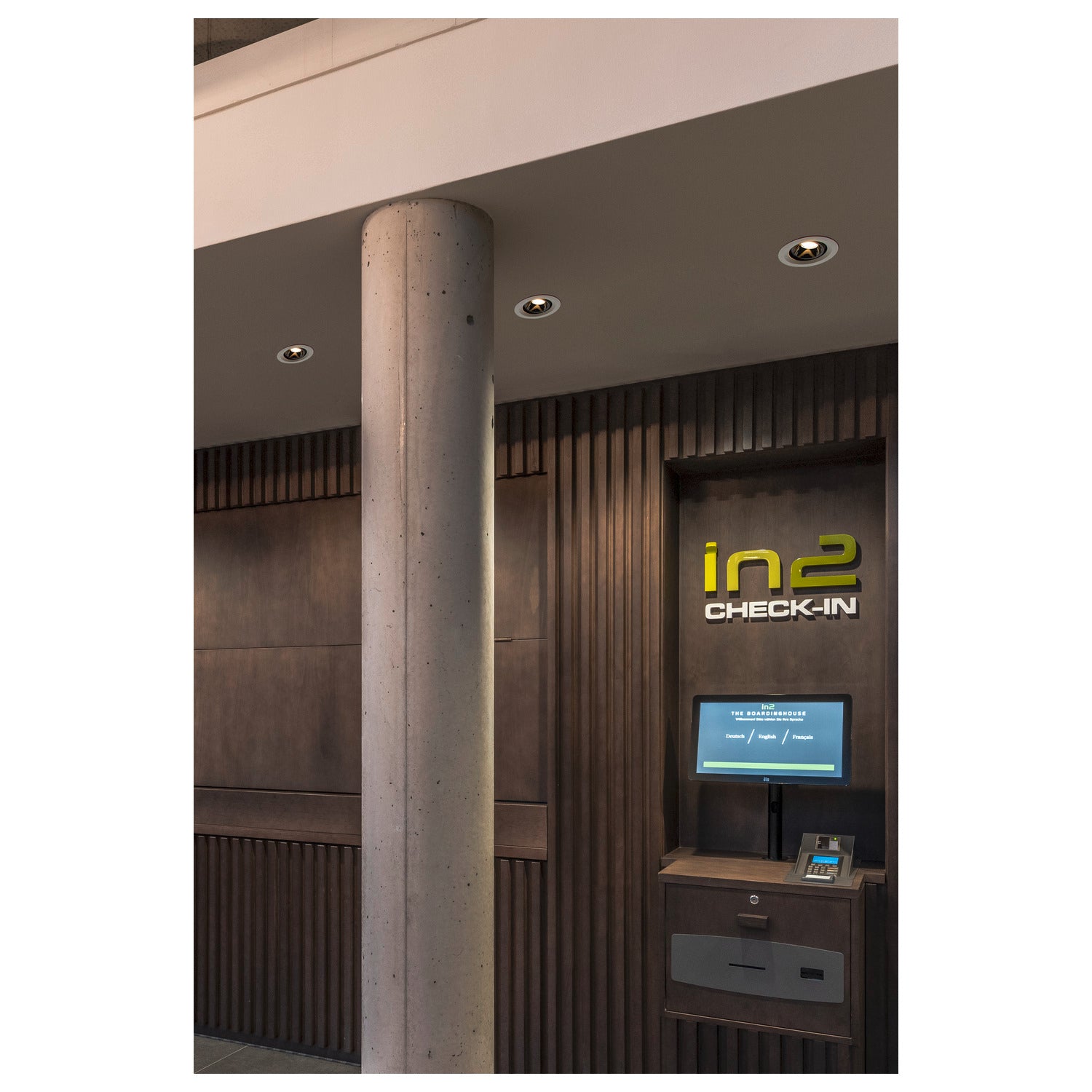 NUMINOS® MOVE DL M, Luz embutida para teto LED para interior branco/cromado 4000 K rotativa e giratória a 40°