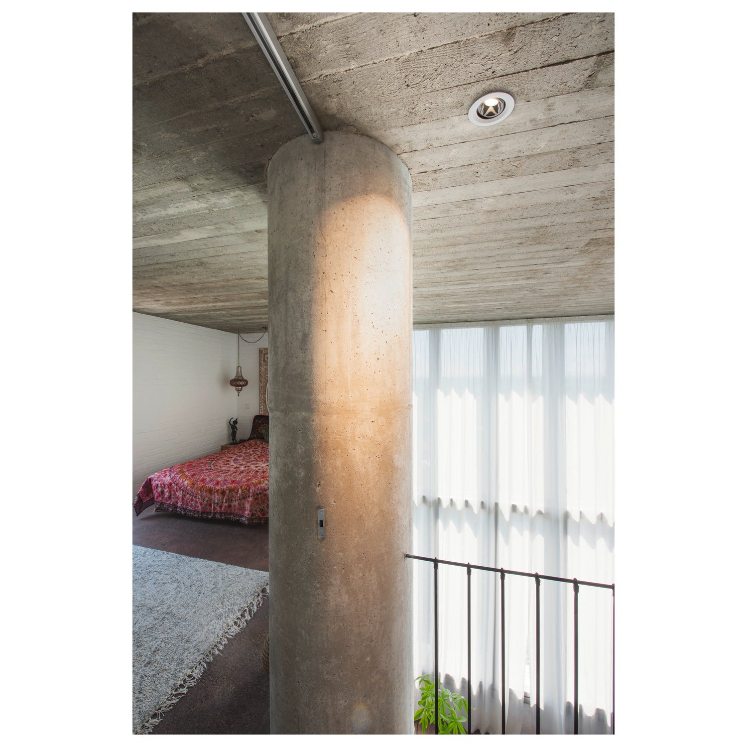 NUMINOS® MOVE DL M, Luz embutida para teto LED para interior branco/cromado 4000 K rotativa e giratória a 40°