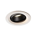 NUMINOS® MOVE DL M, Luz embutida para teto LED para interior branco/preto 4000 K rotativa e giratória a 55°
