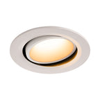 NUMINOS® MOVE DL L, Luz embutida para teto LED para interior branco/branco 2700 K rotativa e giratória a 40°