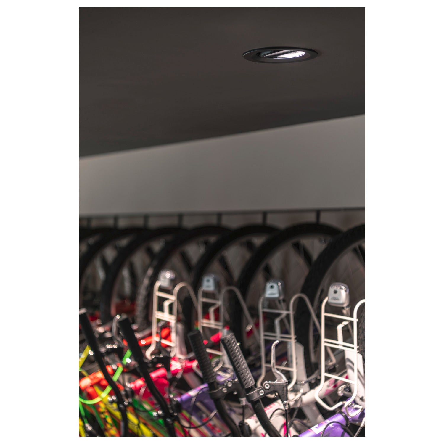 NUMINOS® MOVE DL L, Luz embutida para teto LED para interior preto/preto 3000 K rotativa e giratória a 55°