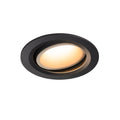 NUMINOS® MOVE DL L, Luz embutida para teto LED para interior preto/branco 3000 K rotativa e giratória a 55°