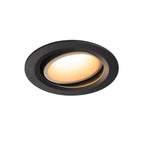 NUMINOS® MOVE DL L, Luz embutida para teto LED para interior preto/branco 3000 K rotativa e giratória a 55°