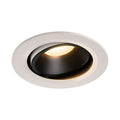 NUMINOS® MOVE DL L, Luz embutida para teto LED para interior branco/preto 3000 K rotativa e giratória a 20°