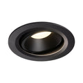 NUMINOS® MOVE DL L, Luz embutida para teto LED para interior preto/preto 4000 K rotativa e giratória a 55°