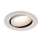 NUMINOS® MOVE DL L, Luz embutida para teto LED para interior branco/branco 4000 K rotativa e giratória a 40°