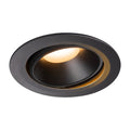 NUMINOS® MOVE DL XL, Luz embutida para teto LED para interior preto/preto 2700 K rotativa e giratória a 20°