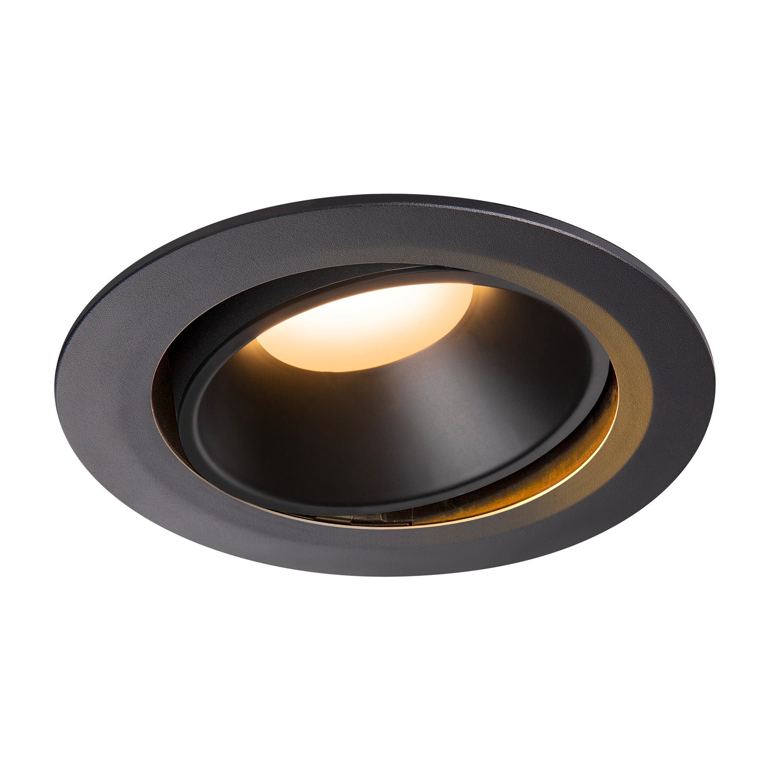NUMINOS® MOVE DL XL, Luz embutida para teto LED para interior preto/preto 2700 K rotativa e giratória a 20°