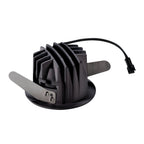 NUMINOS® DL S, Luz embutida para teto LED para interior preto/preto 2700 K 20° com molas de lâminas