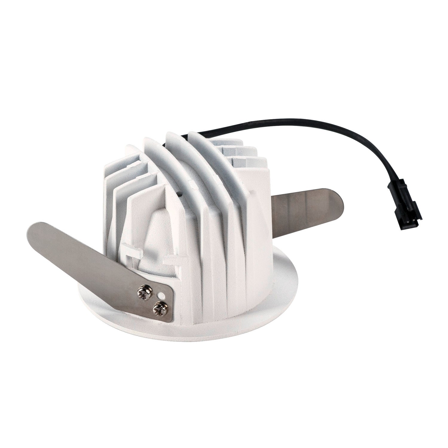 NUMINOS® DL S, Luz embutida para teto LED para interior branco/preto 2700 K 20° com molas de lâminas