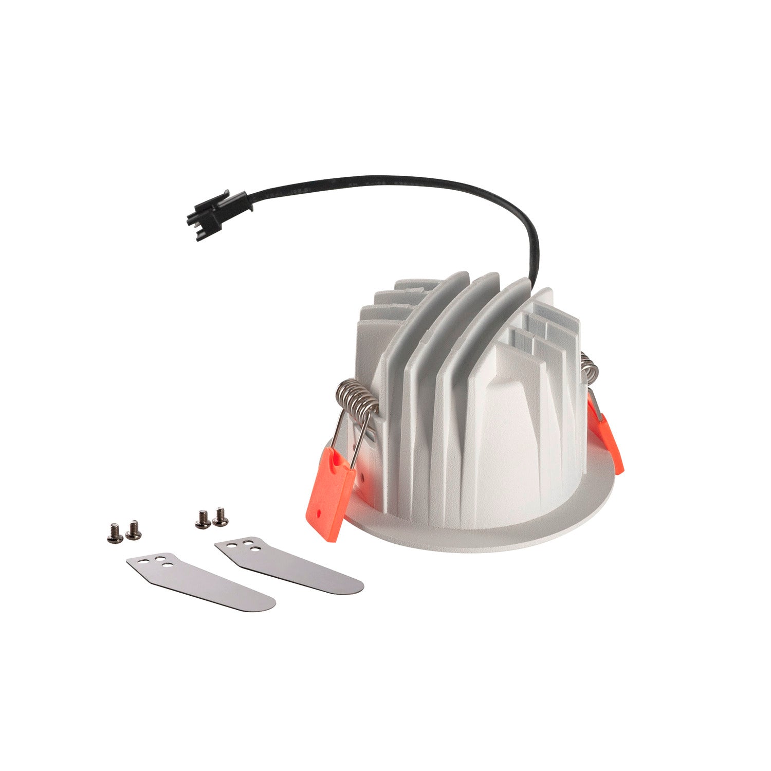 NUMINOS® DL S, Recessed LED ceiling light for indoor use white/black 4000 K 40° with leaf springs
