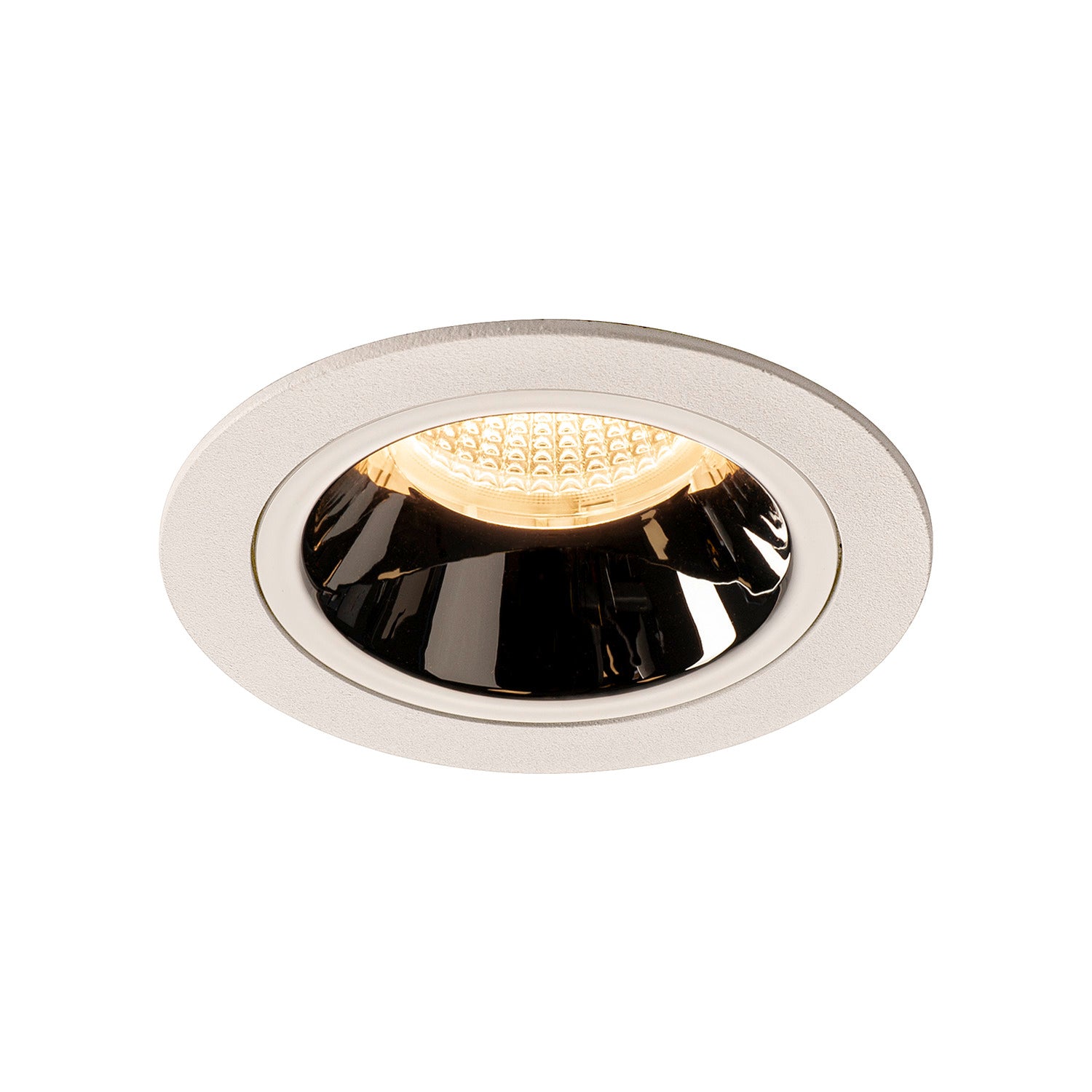 NUMINOS® DL M, Luz embutida para teto LED para interior branco/cromado 3000 K 40°